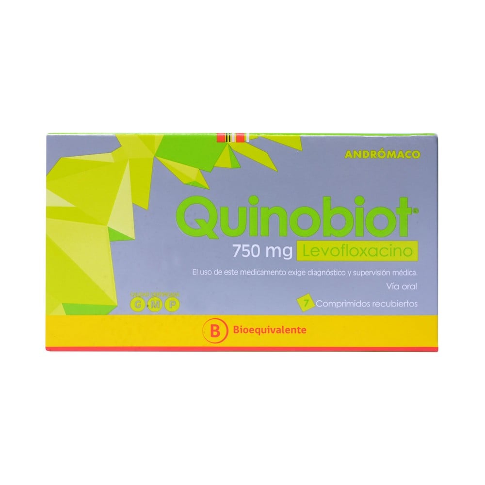Quinobiot Levofloxacina 750 mg 7 Comprimidos
