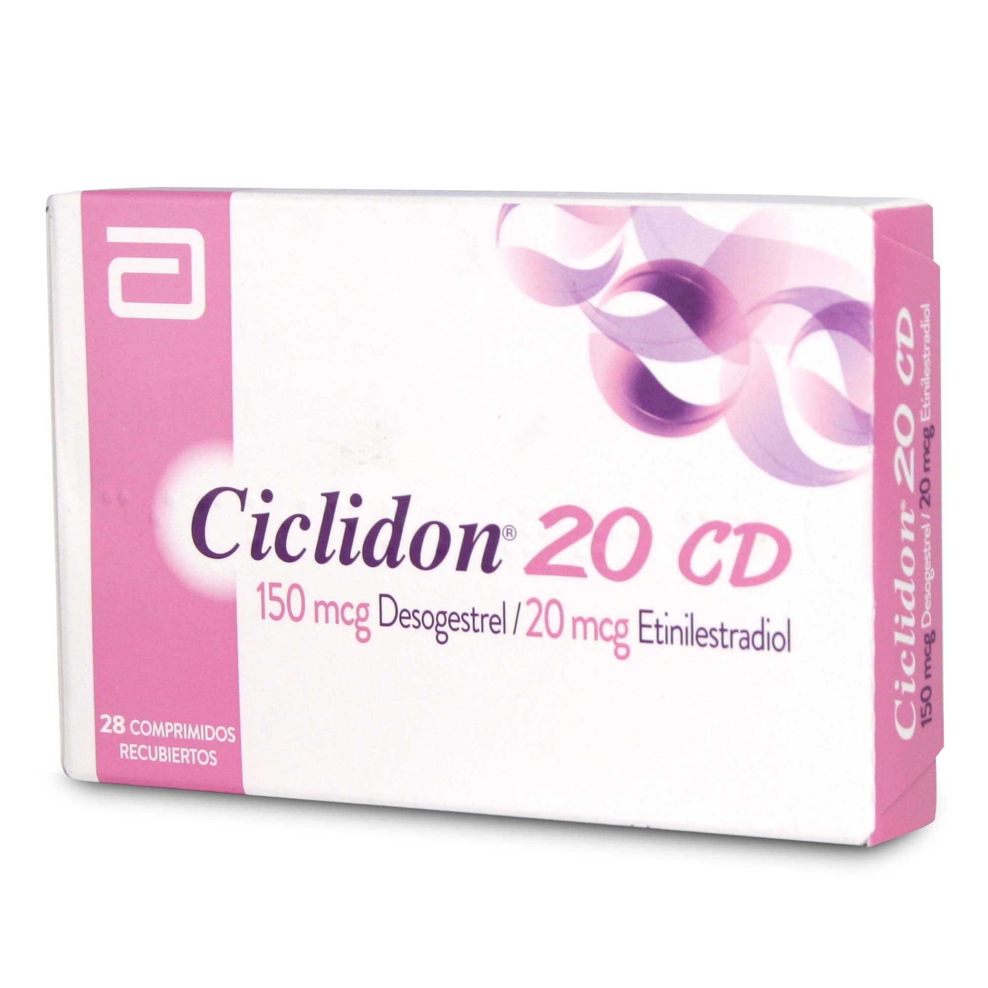 Ciclidon 20 CD Desogestrel 150 mcg Etinilestradiol 20 mcg 28 Comprimidos Recubiertos