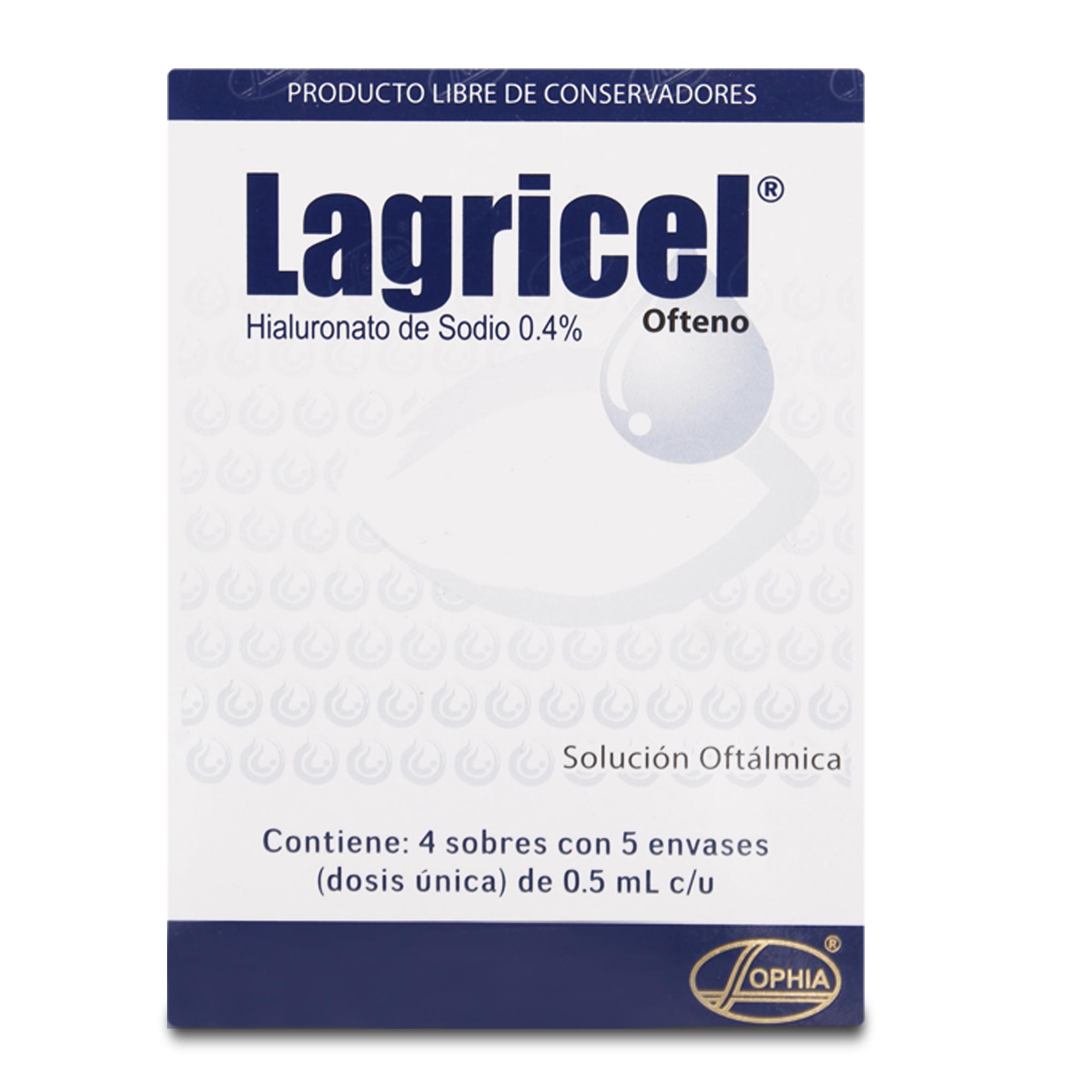 Lagricel Ofteno Hialuronato de Sodio 0,4% Solución Oftálmica Dosis Única