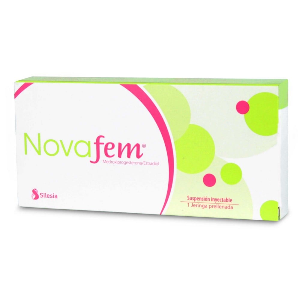 Novafem Medroxiprogesterona 25 mg Suspensión Inyectable 1 Jeringa Prellenada