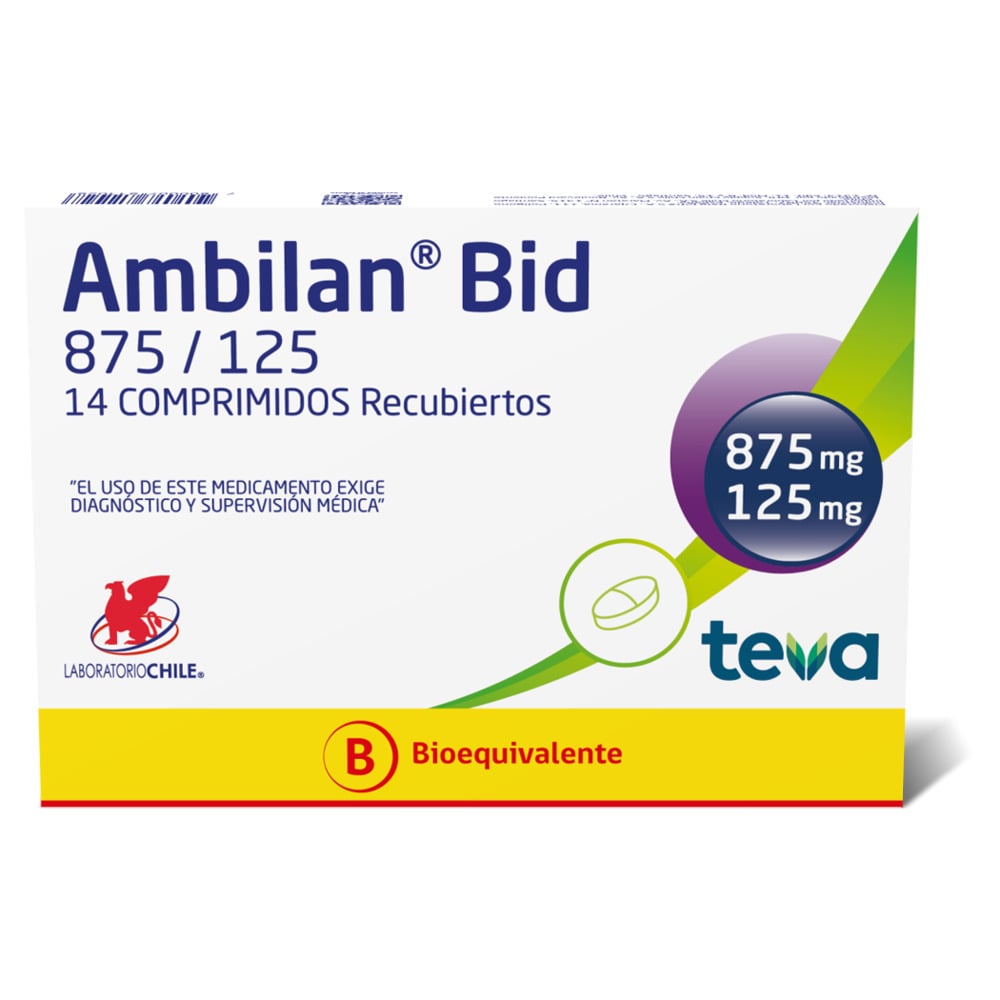 AMBILAN BID 875/125 COMPRIMIDOS RECUBIERTOS