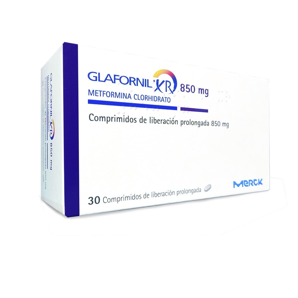 GLAFORNIL XR 850 COMPRIMIDOS DE LIBERACIÓN PROLONGADA 850 mg (METFORMINA CLORHIDRATO)