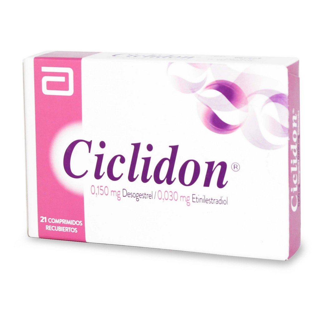 Ciclidon Desogestrel 0,15 mg Etinilestradiol 0,03 mg 21 Comprimidos Recubiertos