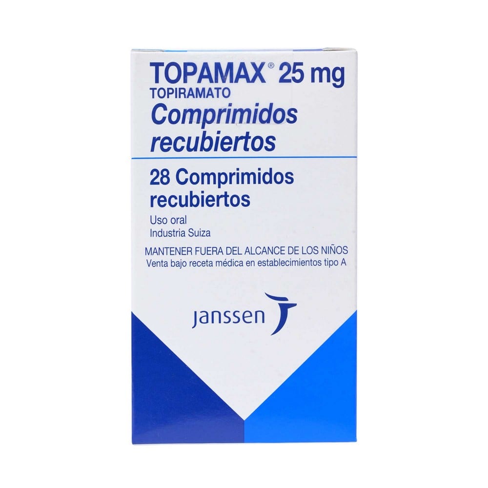 Topamax Topiramato 25 mg 28 Comprimidos