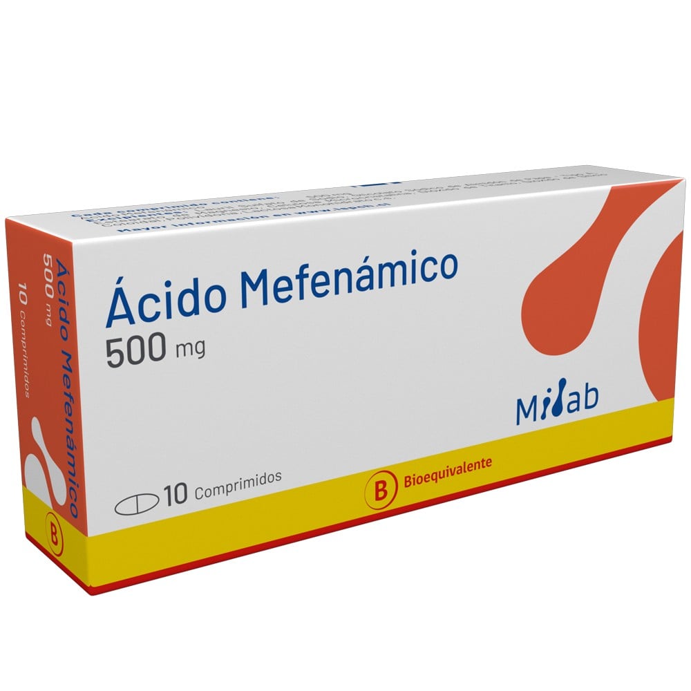 Ácido Mefenámico 500 mg 10 Comprimidos