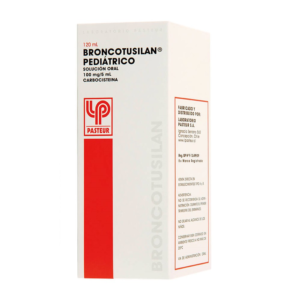 Broncotusilan Pediátrico Carbocisteina 100 mg / 5 mL Jarabe 120 mL