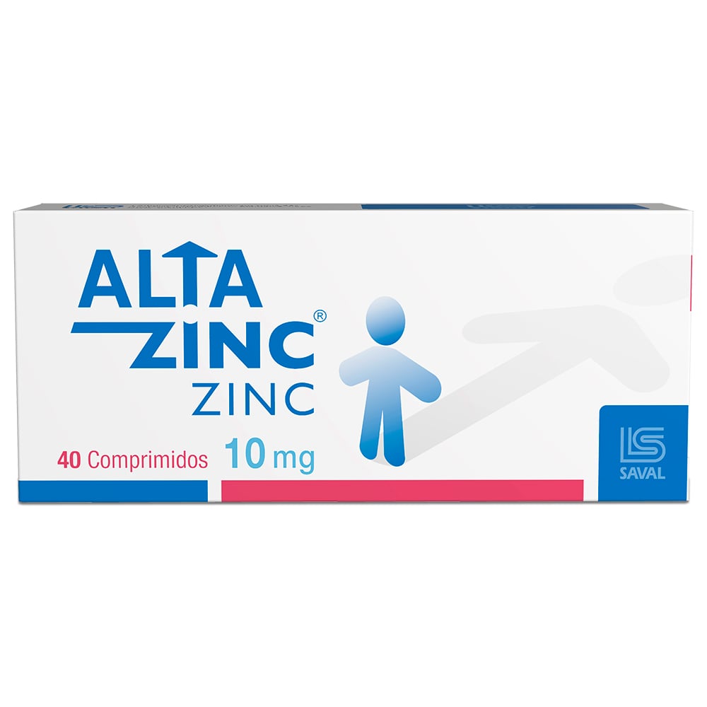 Altazinc Sulfato De Zinc 10 mg 40 Comprimidos