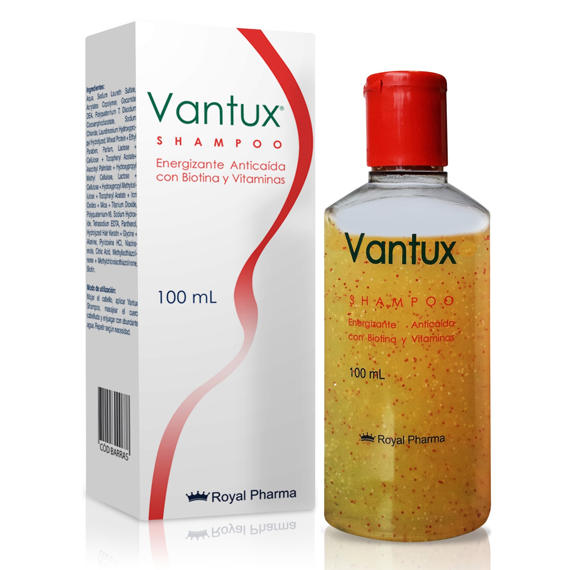 Vantux Energizante Anticaida Biotina Shampoo Medicado 100 mL