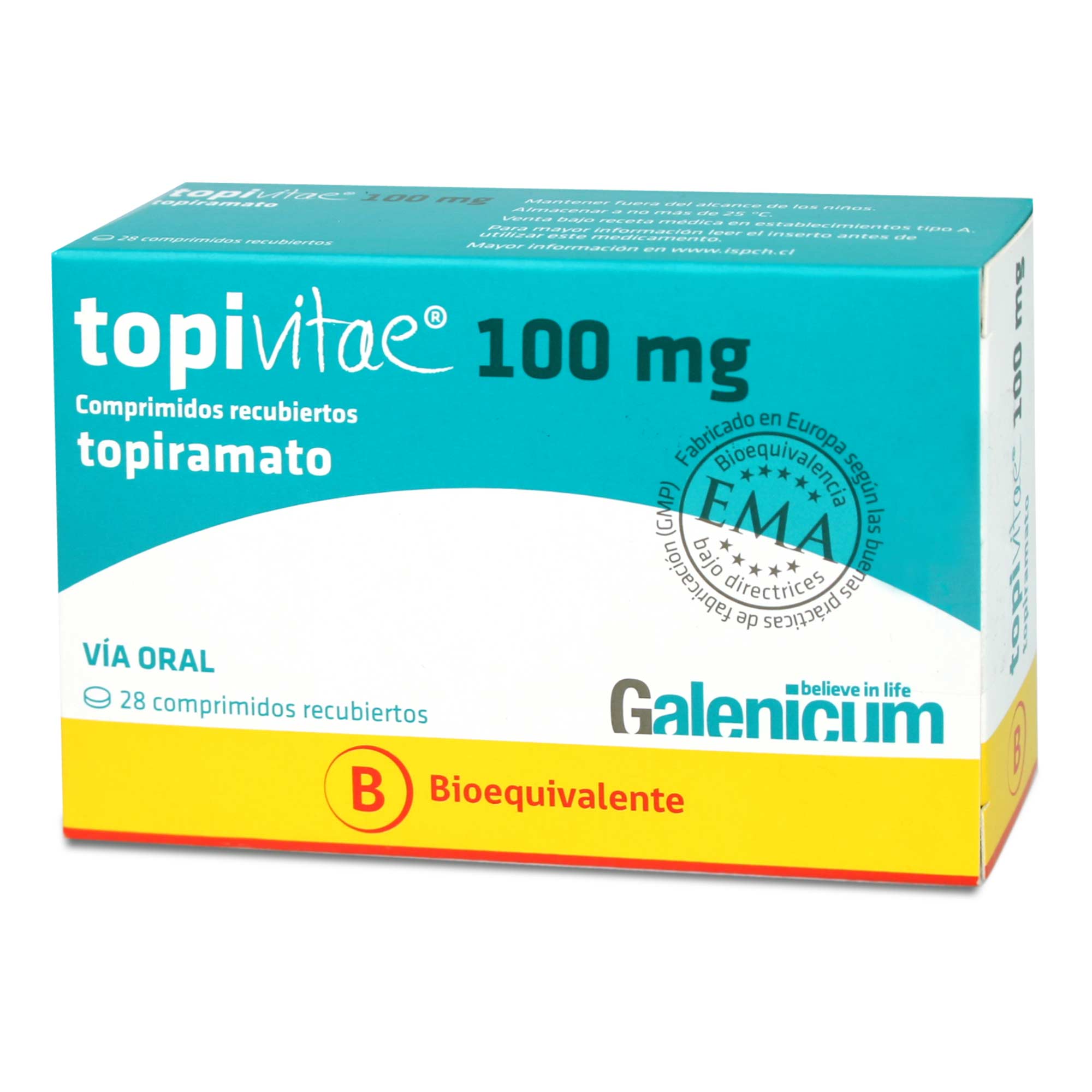 Topivitae Topiramato 100 mg 28 Comprimidos