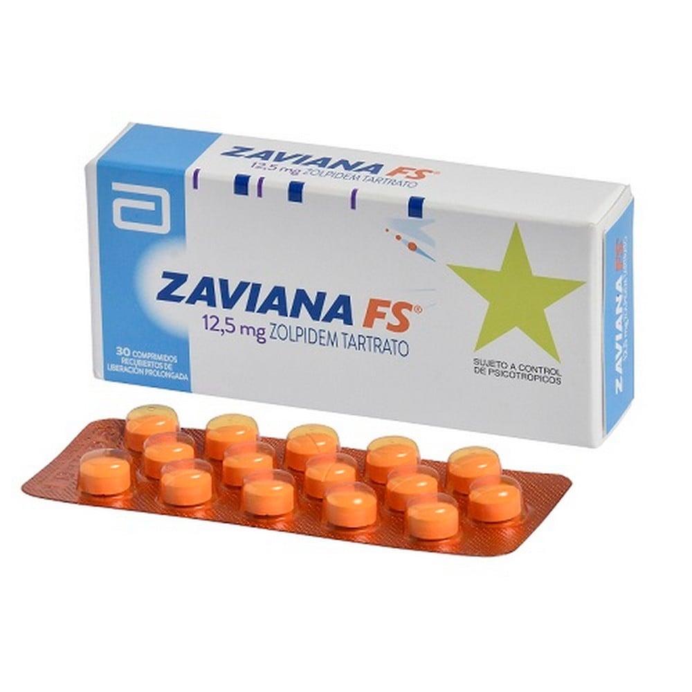 Zaviana Zolpidem 12,5 mg 30 Comprimidos Recubiertos