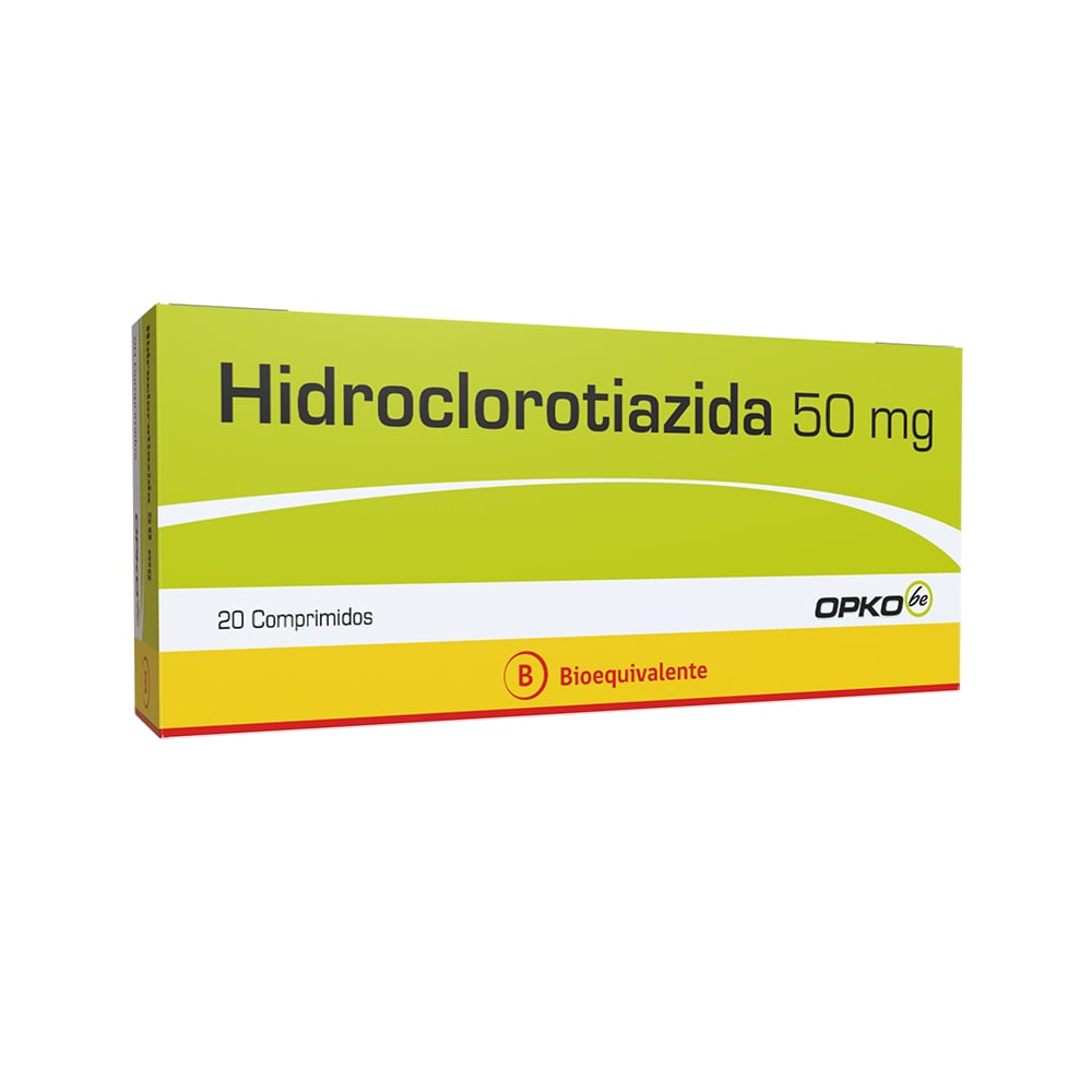 Hidroclorotiazida 50 mg 20 Comprimidos