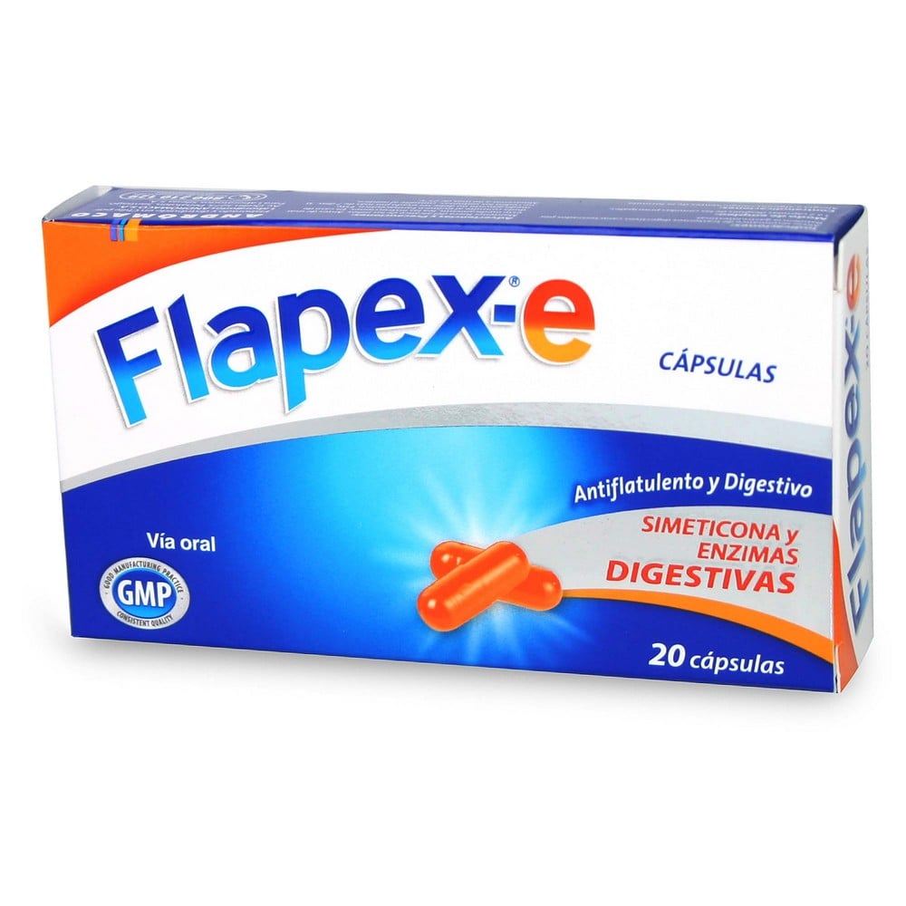 Flapex-E Simeticona 60 mg 20 Cápsulas