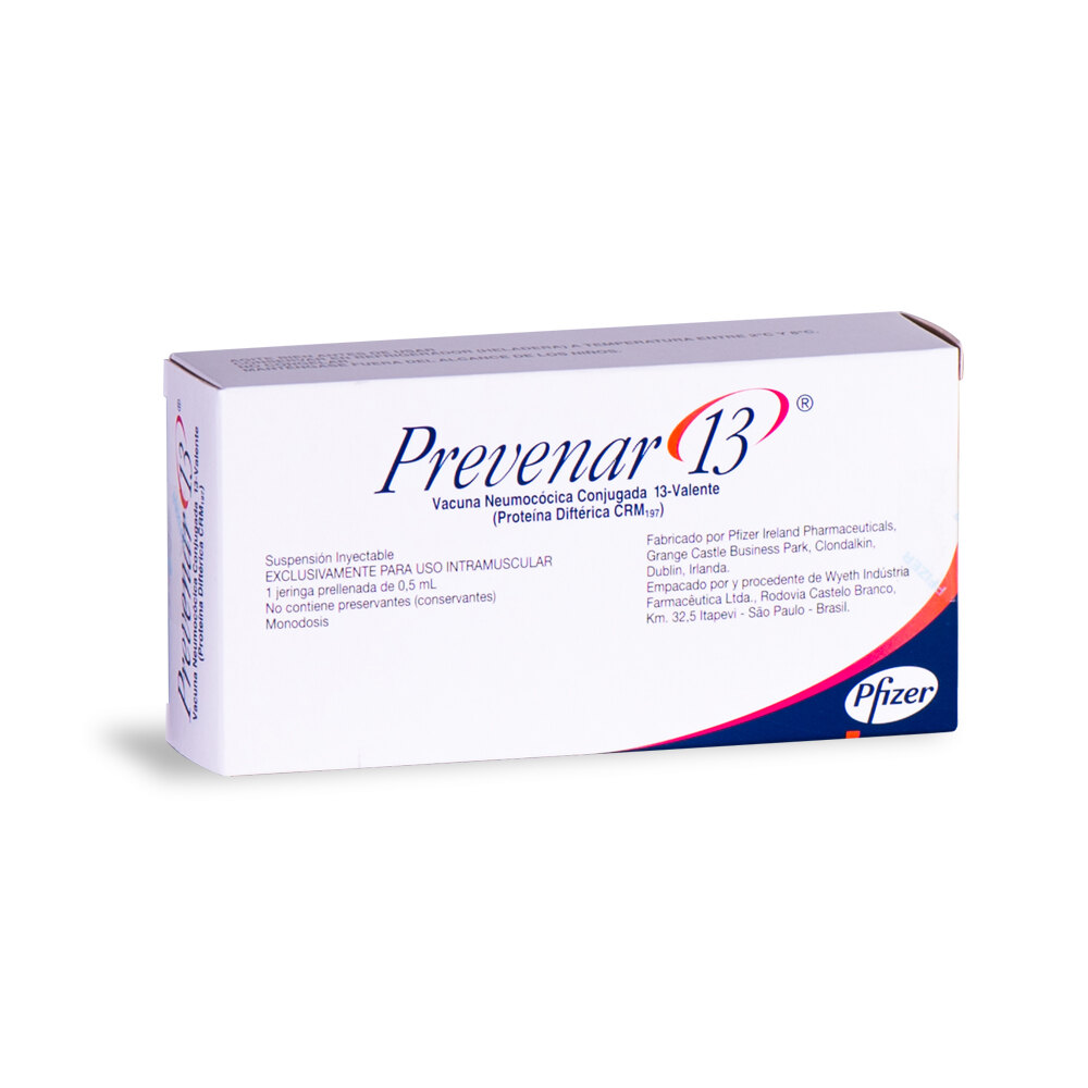PREVENAR 13 VACUNA CONJUGADA PNEUMOCÓCICA 13 VALENTE SUSPENSIÓN INYECTABLE