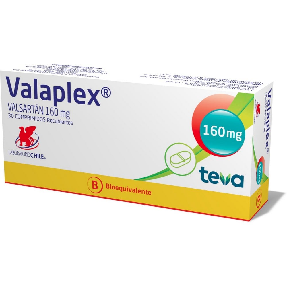 Valaplex Valsartán 160 mg 30 Comprimidos