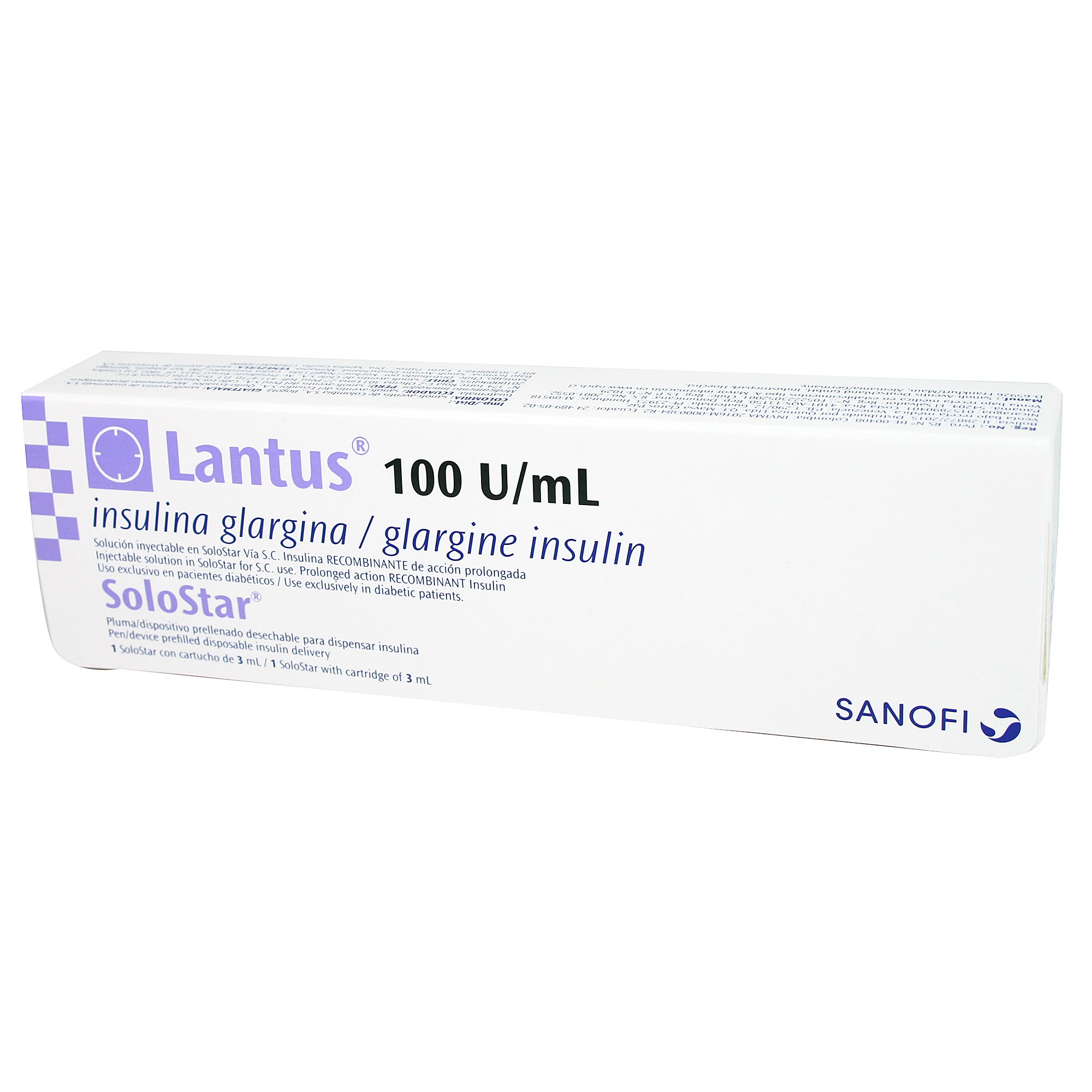 Lantus Solostar Insulina Glargina Humana 100 UI/ml 1 Cartridge