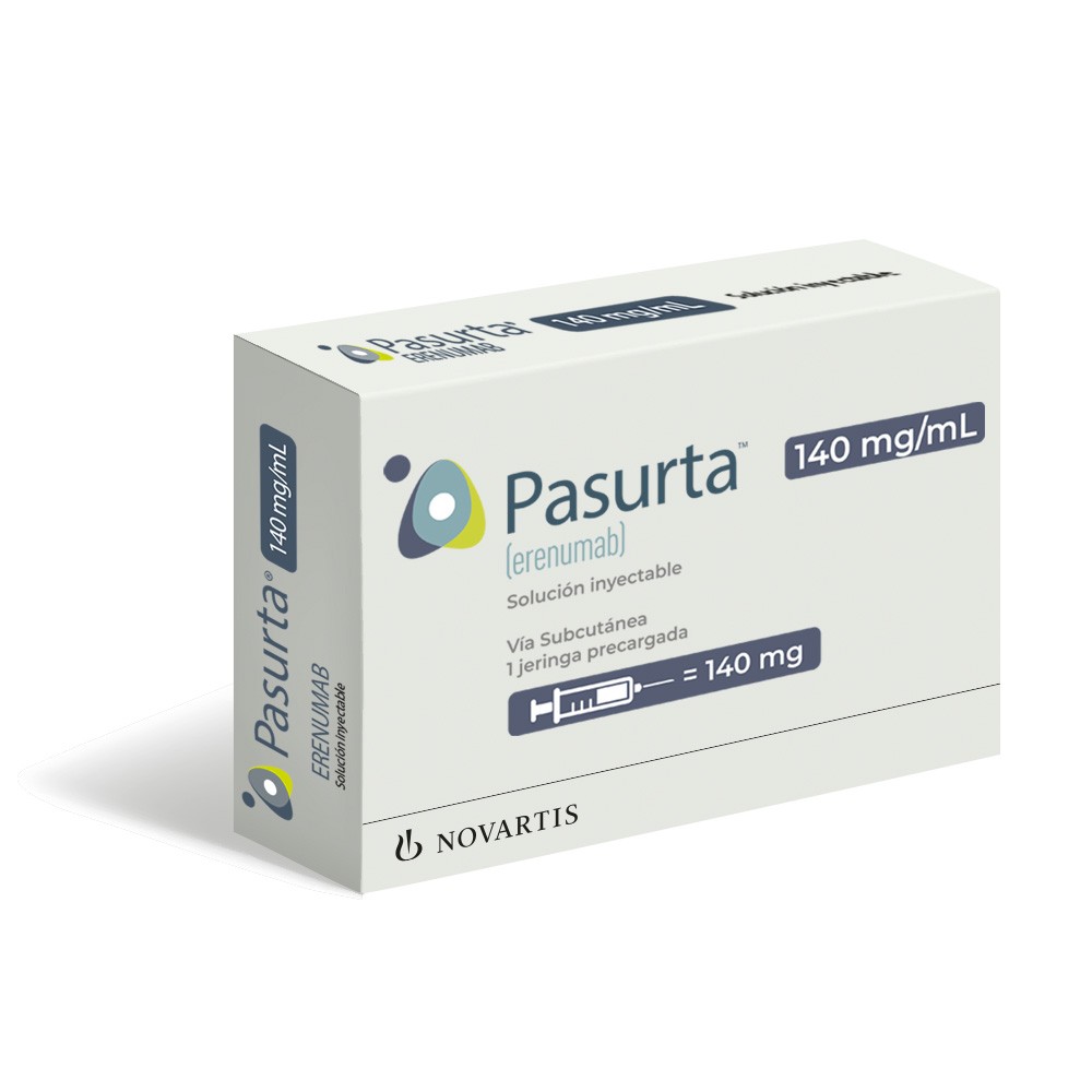 PASURTA SOLUCIÓN INYECTABLE 140 mg/ 1 mL (ERENUMAB)