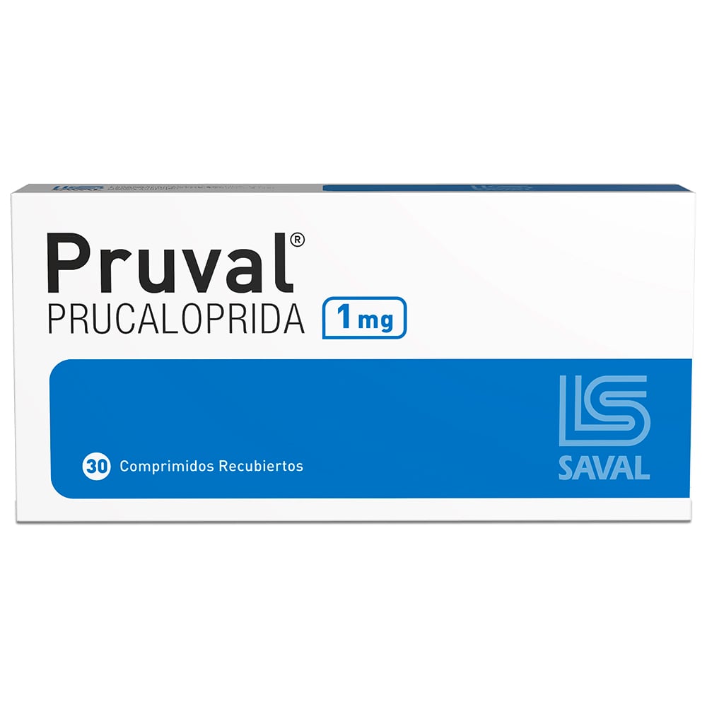 Pruval Prucaloprida 1 mg 30 Comprimidos