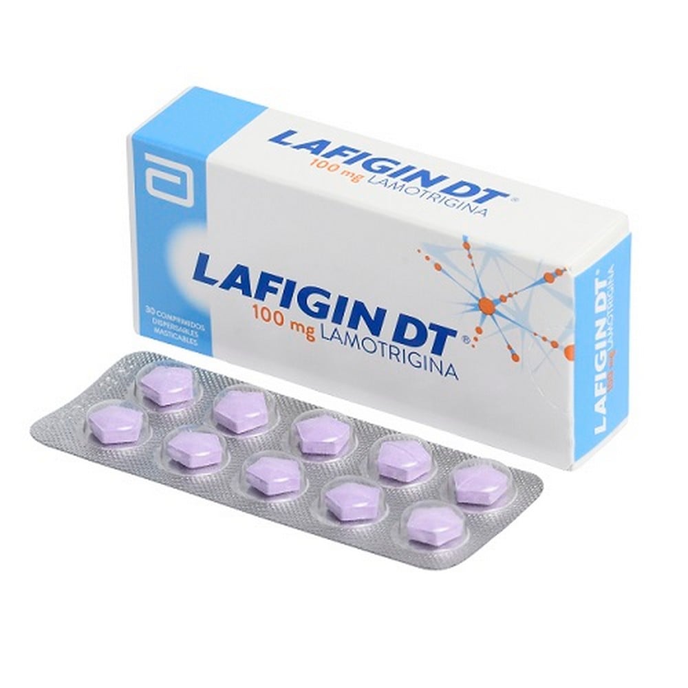Lafigin DT Lamotrigina 100 mg 30 Comprimidos
