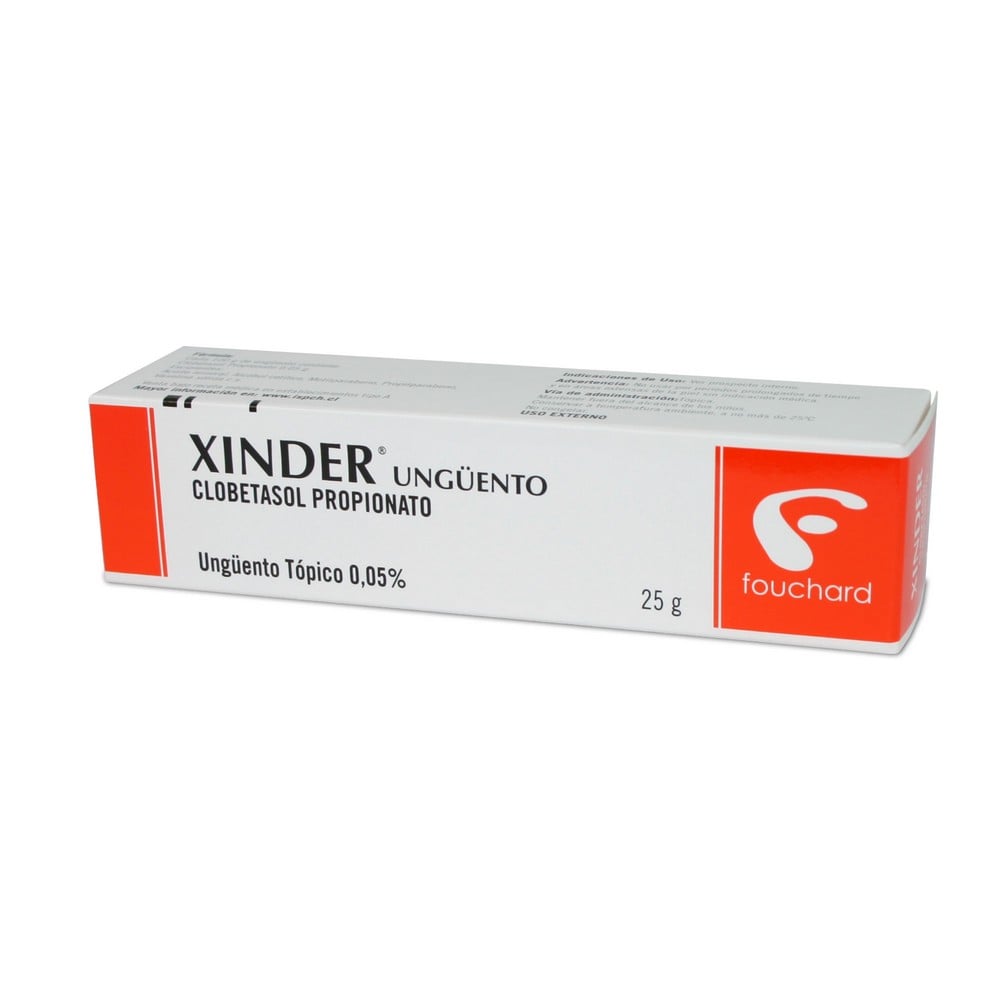 XINDER UNGÜENTO TÓPICO 0,05% (CLOBETASOL PROPIONATO)