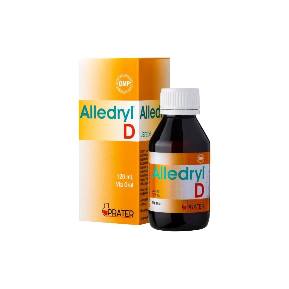 Alledryl-D Loratadina 15 mg/5ml Jarabe 120 mL