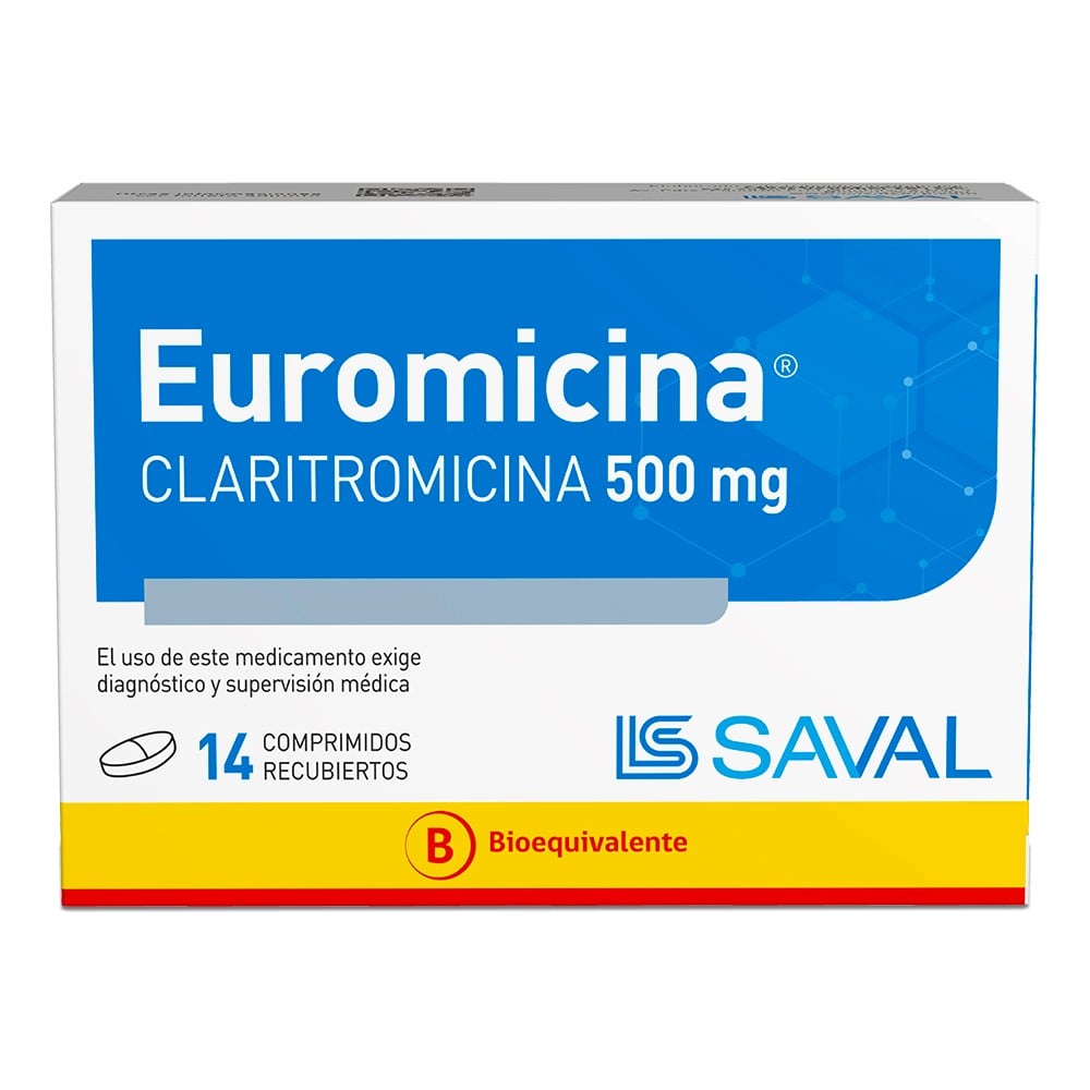 Euromicina 500 mg 14 Comprimidos
