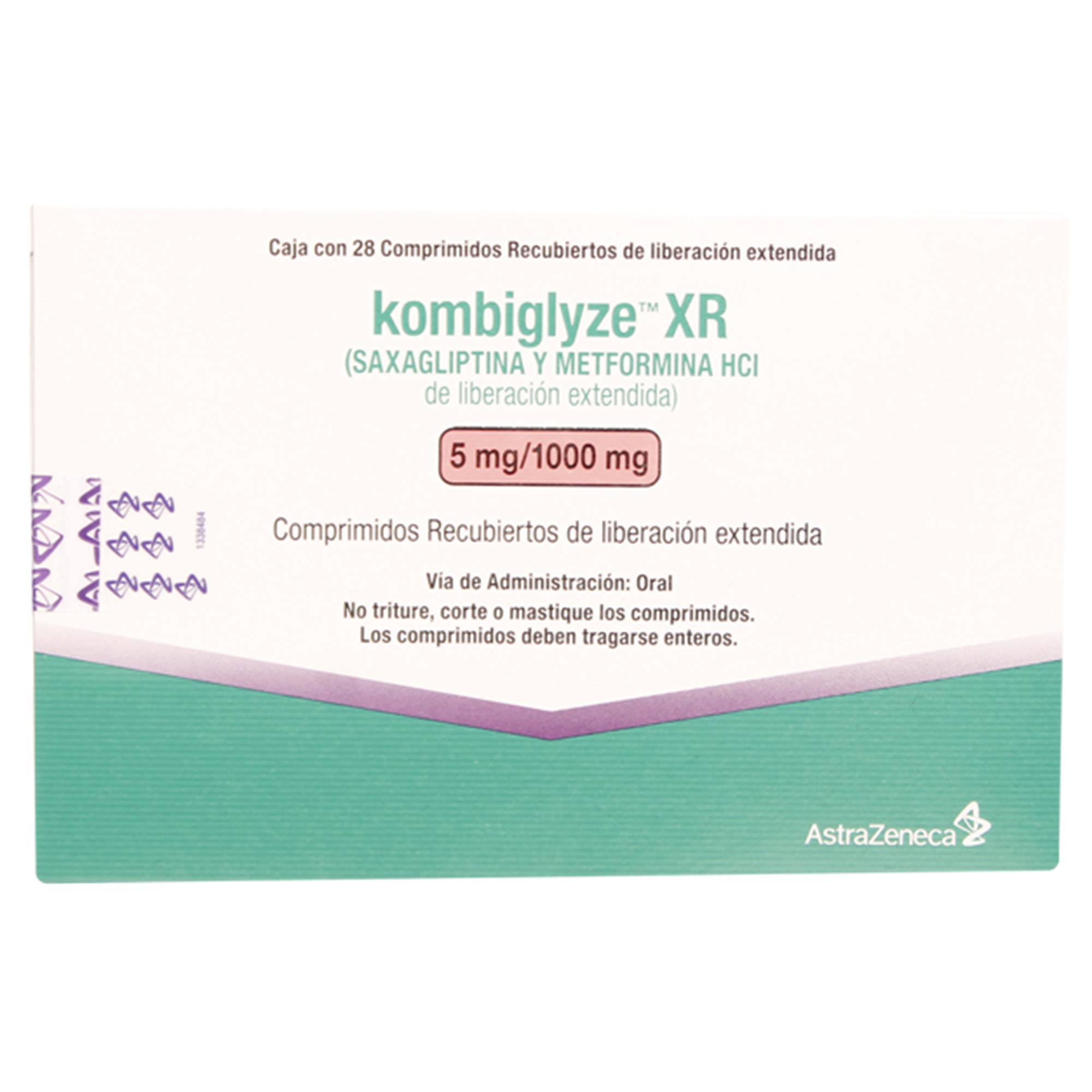 KOMBIGLYZE XR 5/500 COMPRIMIDOS RECUBIERTOS DE LIBERACIÓN EXTENDIDA
