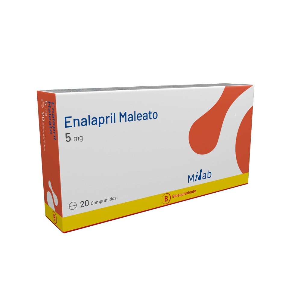 Enalapril 5 mg 20 Comprimidos