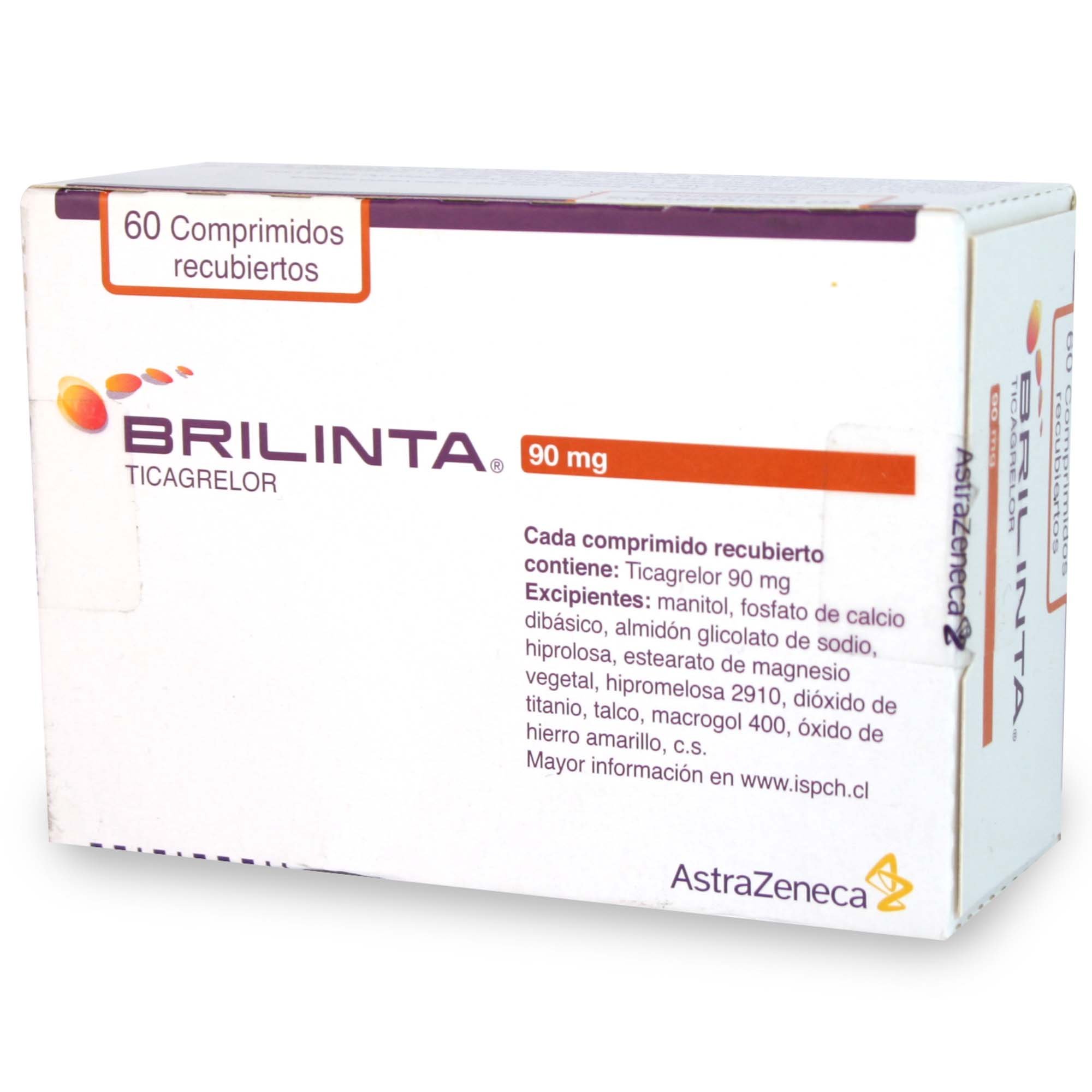 BRILINTA COMPRIMIDOS RECUBIERTOS 60 mg (TICAGRELOR)