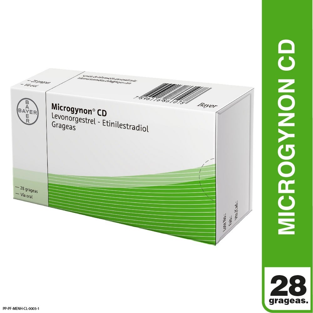 Microgynon-CD Levonorgestrel 0,15 mg 28 Grageas