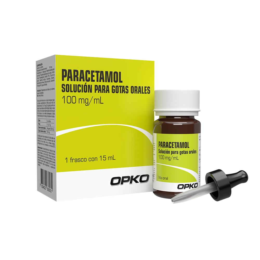 Paracetamol 100 mg Gotas 15 mL