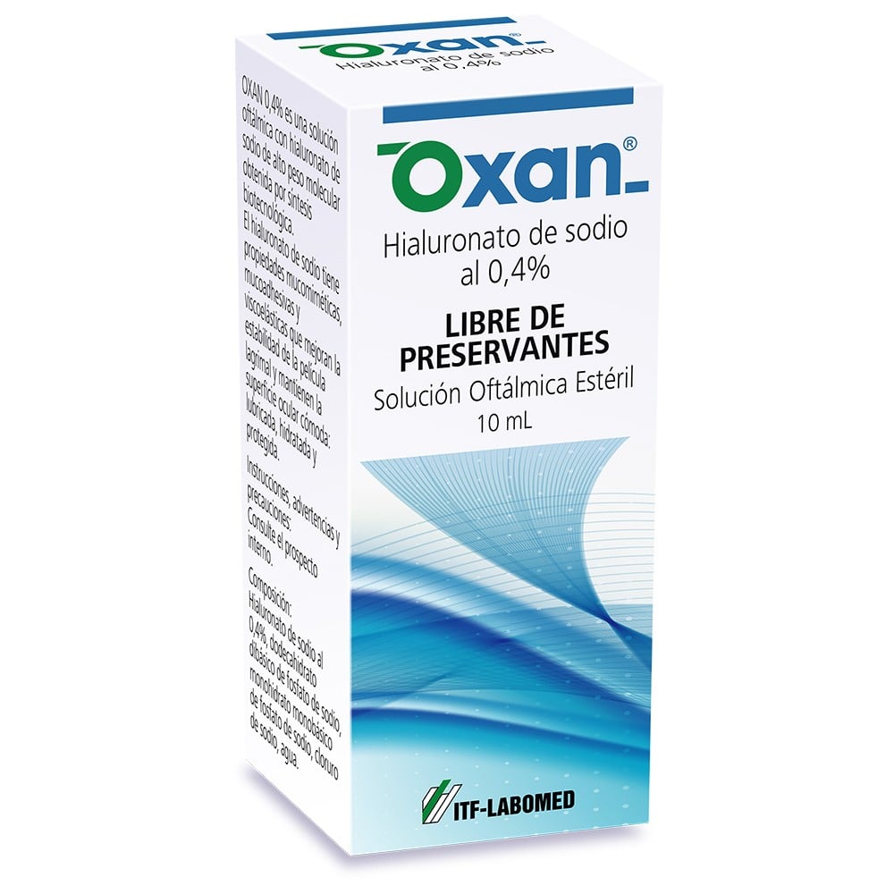 Oxan Hialuronato de Sodio 0,4% Solución Oftálmica 10 mL