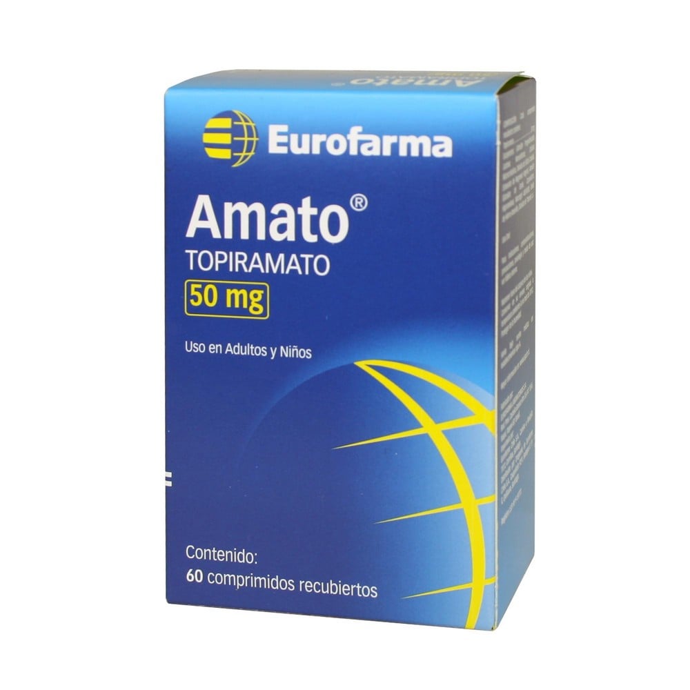 Amato Topiramato 50 mg 60 Comprimidos