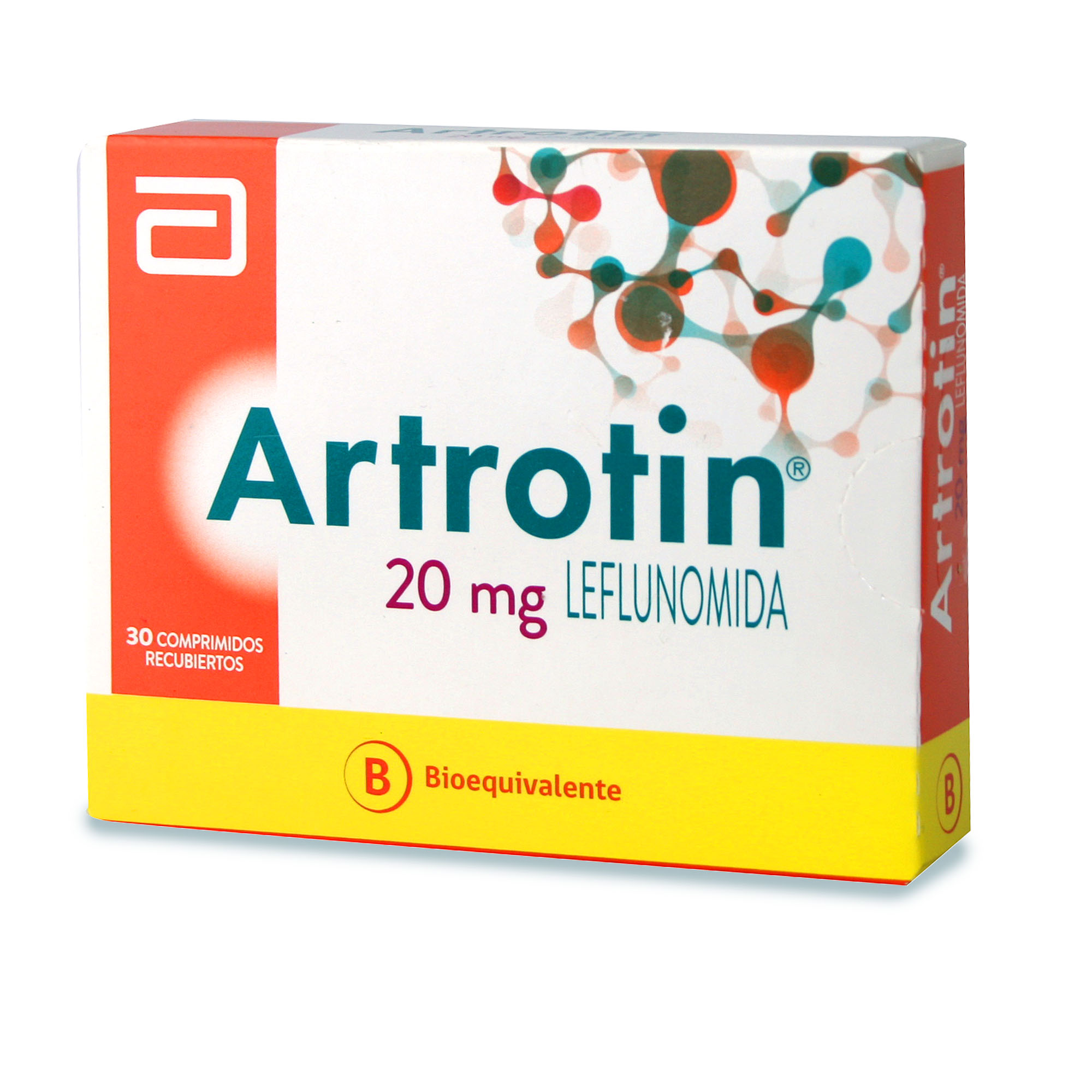 Artrotin Leflunomida 20 mg 30 Comprimidos Recubierto