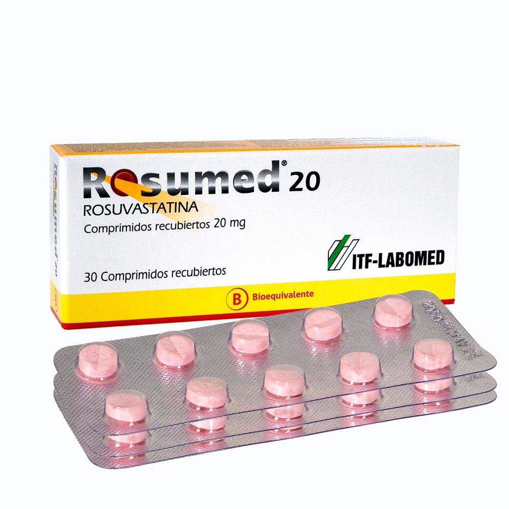 Rosumed Rosuvastatina 20 mg 30 comprimidos recubiertos