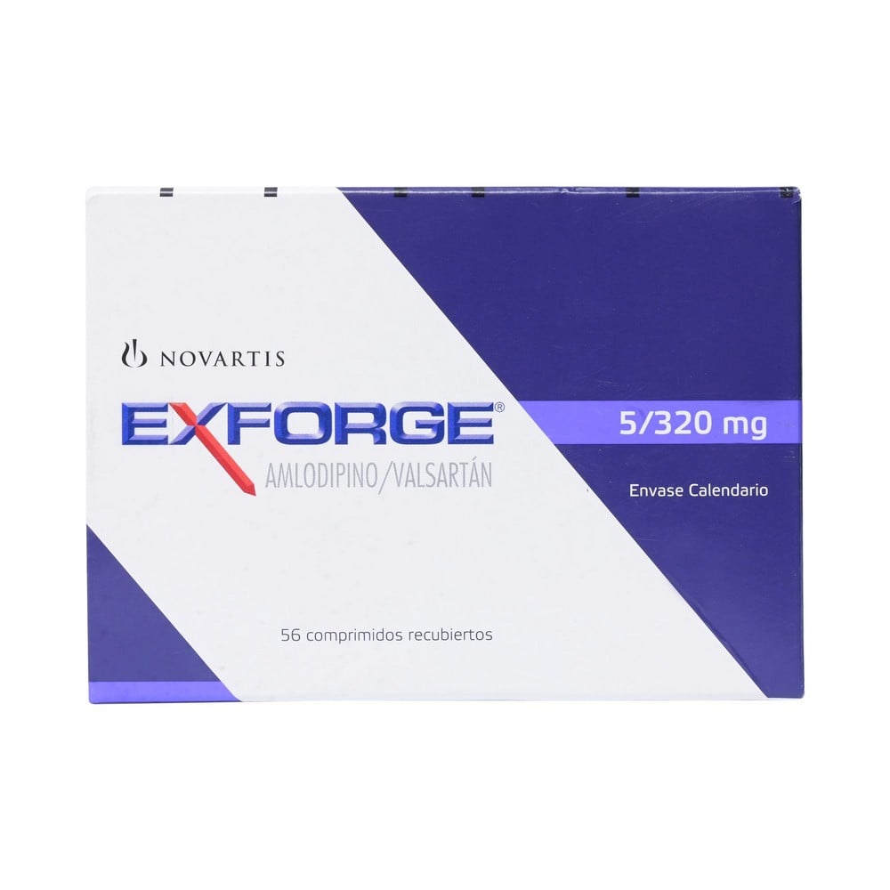 Exforge 5/320 Valsartan 320 mg 56 Comprimidos Recubiertos
