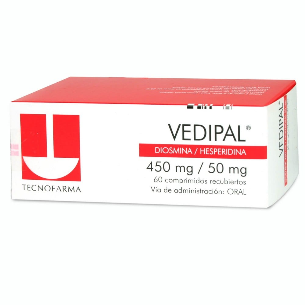Vedipal Diosmina 50 mg 60 Comprimidos