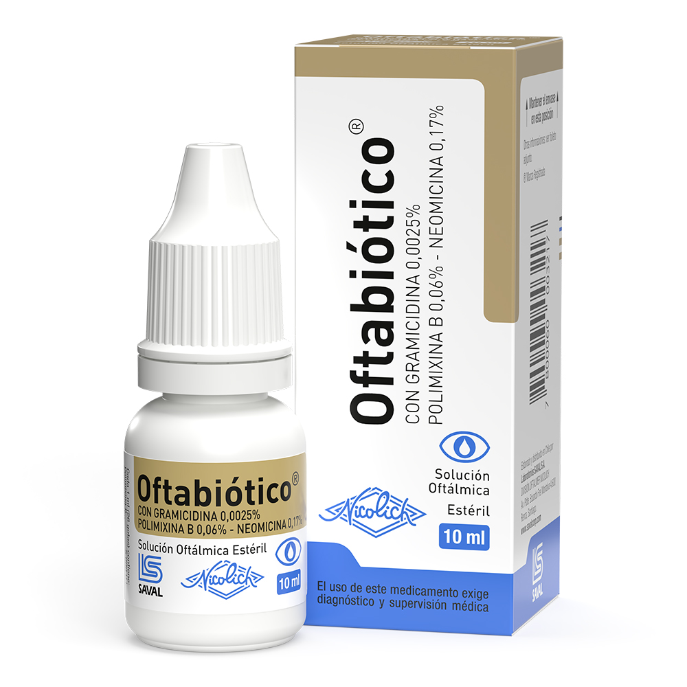 Oftabiotico Polimixina B 0,06% Solución Oftálmica 10 mL
