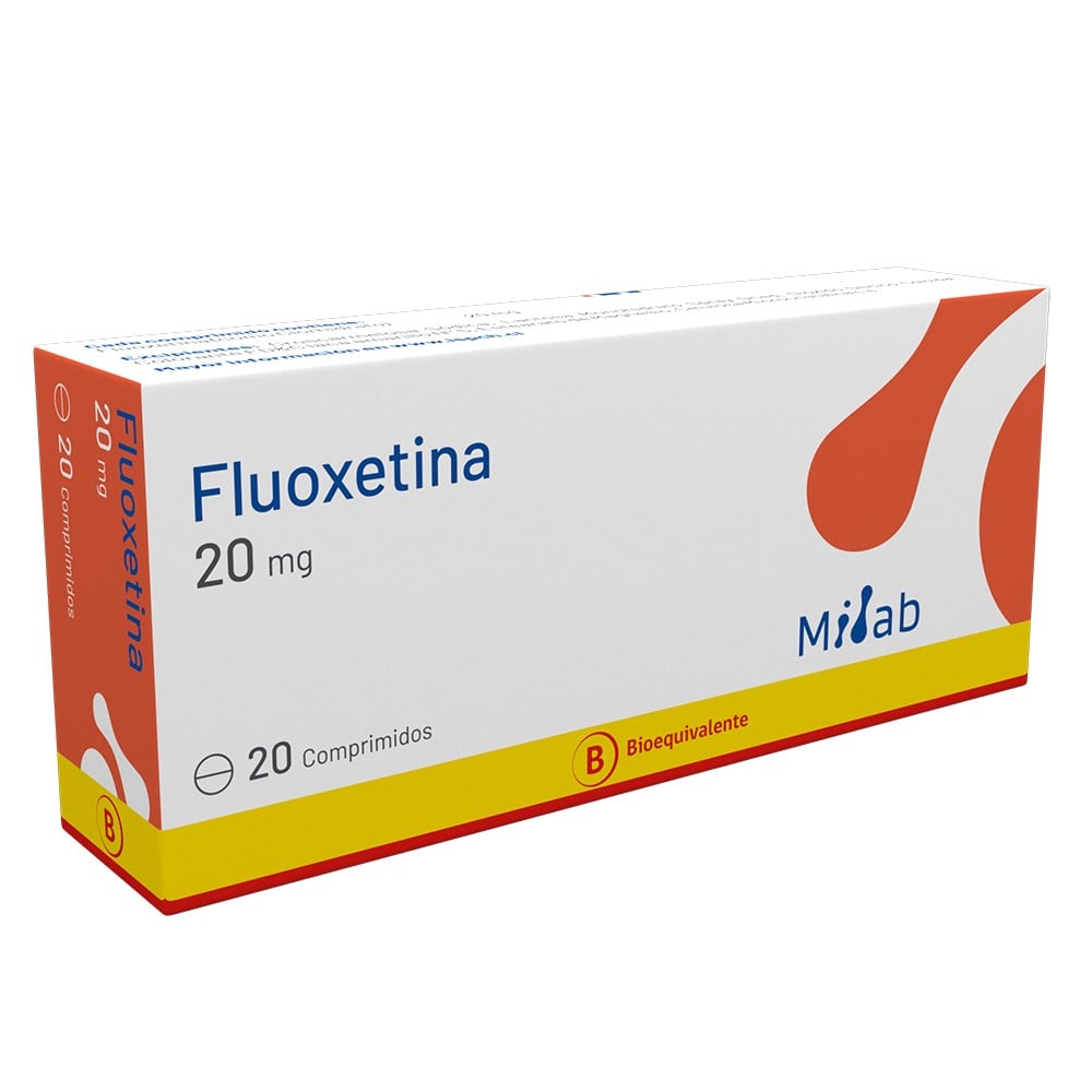 Fluoxetina 20 mg 20 Comprimidos Genéricos