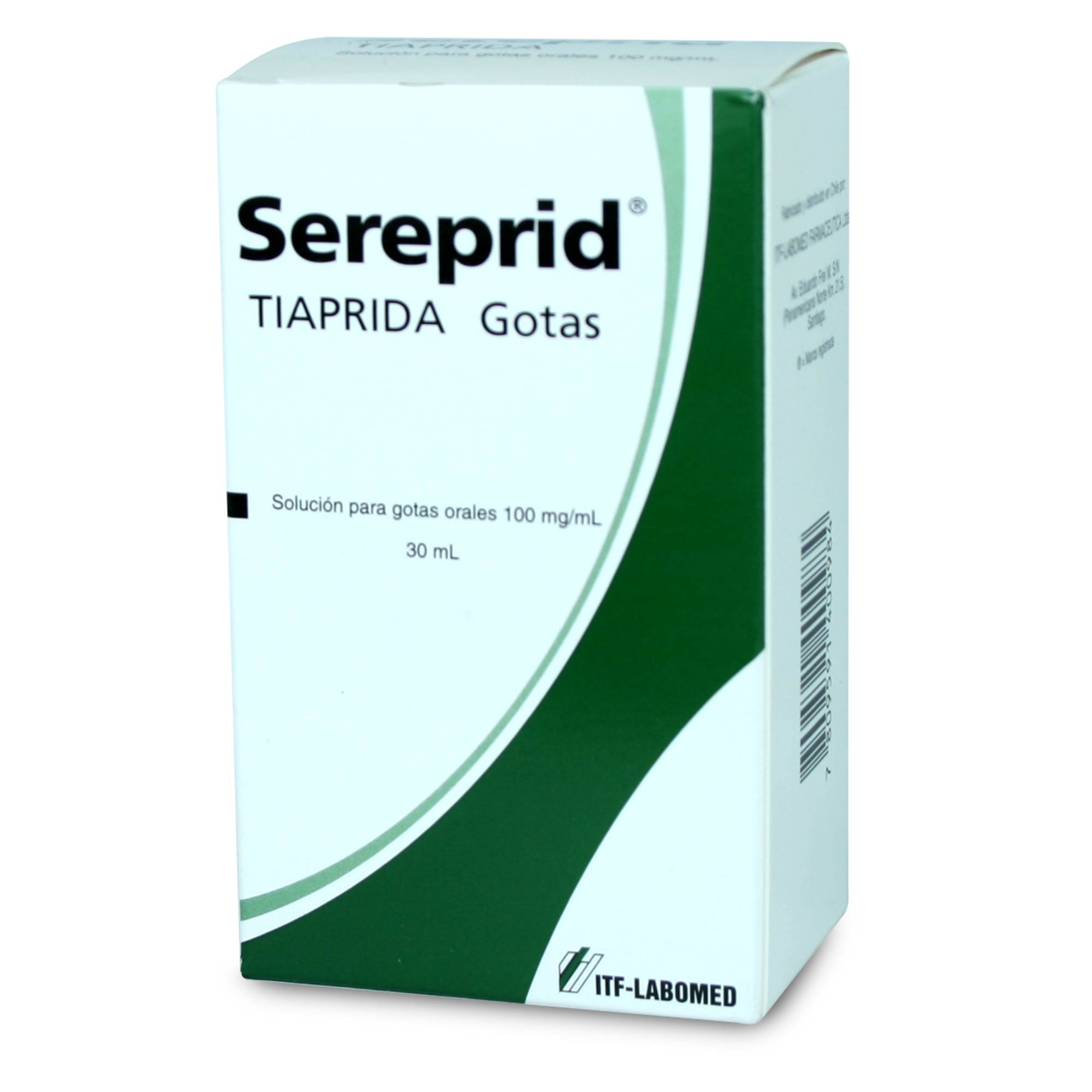Sereprid Tiaprida 100 mg Gotas 30 mL