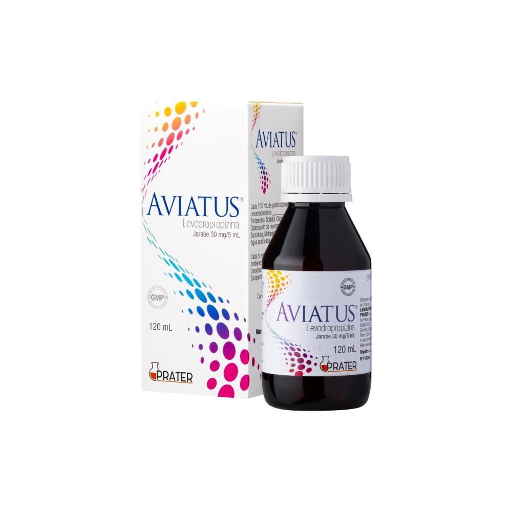 Aviatus Levodropropizina 30 mg/5ml Jarabe 120 mL