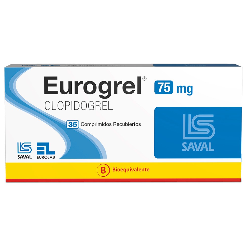 Eurogrel Clopidogrel 75 mg 35 Comprimidos