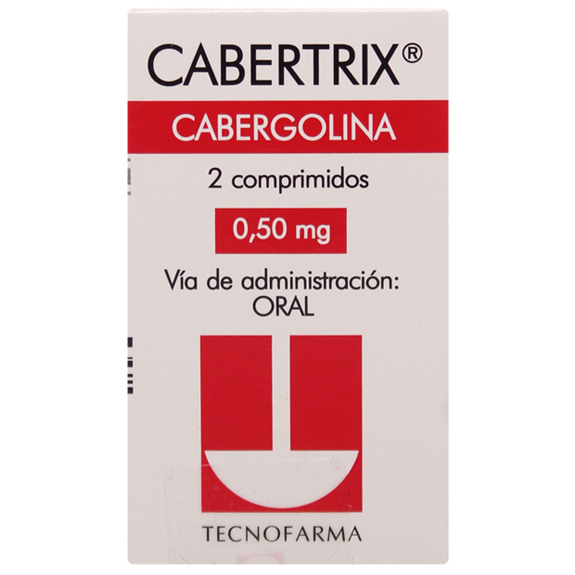 Cabertrix Cabergolina 0,5 mg 2 Comprimidos