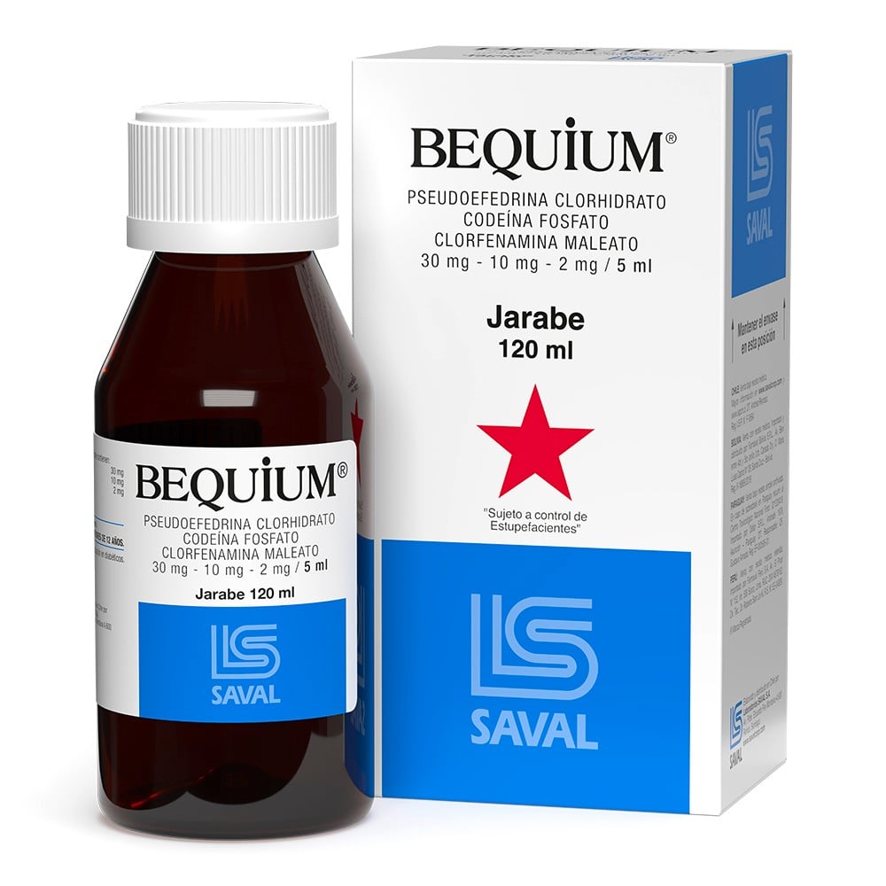 Bequium Codeina 10 mg Jarabe 120 mL