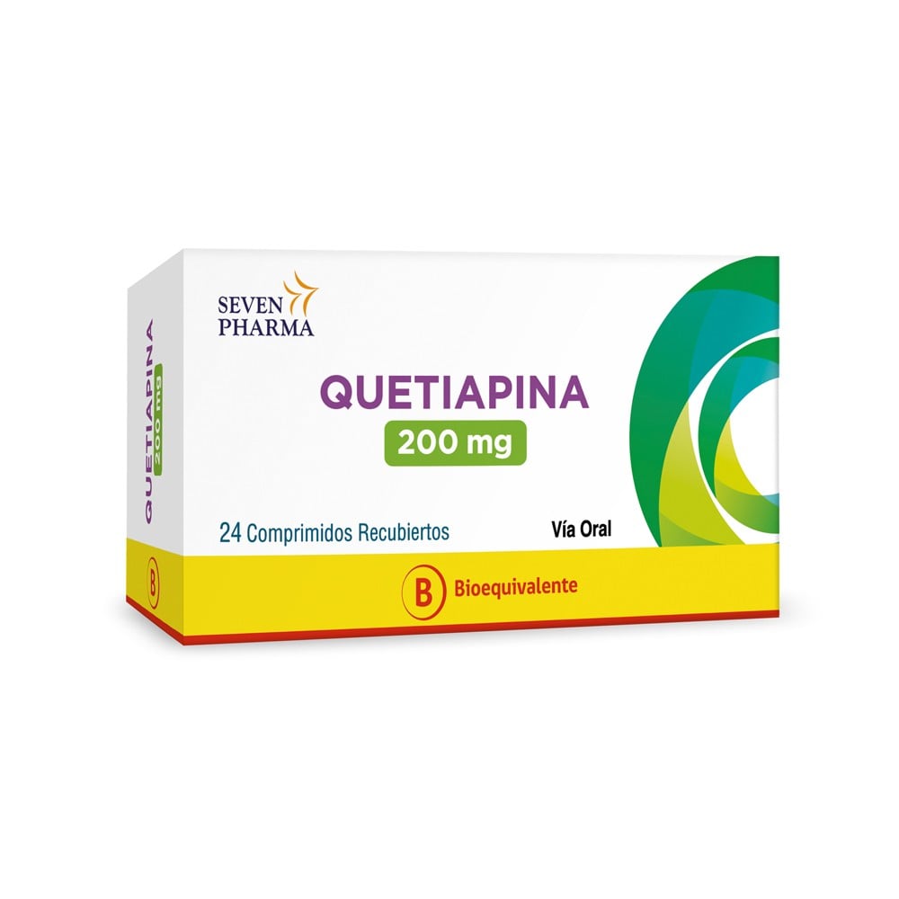 Quetiapina 200 mg 30 Comprimidos Recubiertos