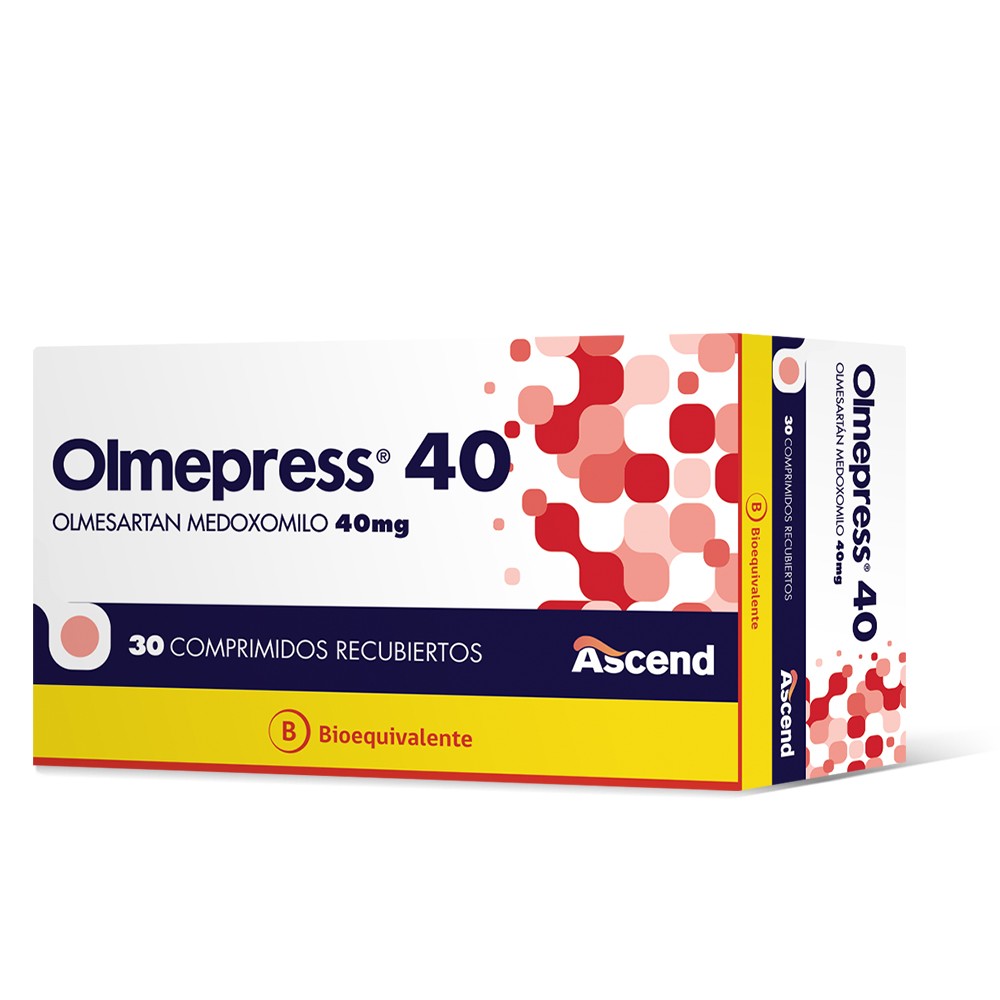 Olmepress Olmesartán 40 mg 30 Comprimidos Recubiertos