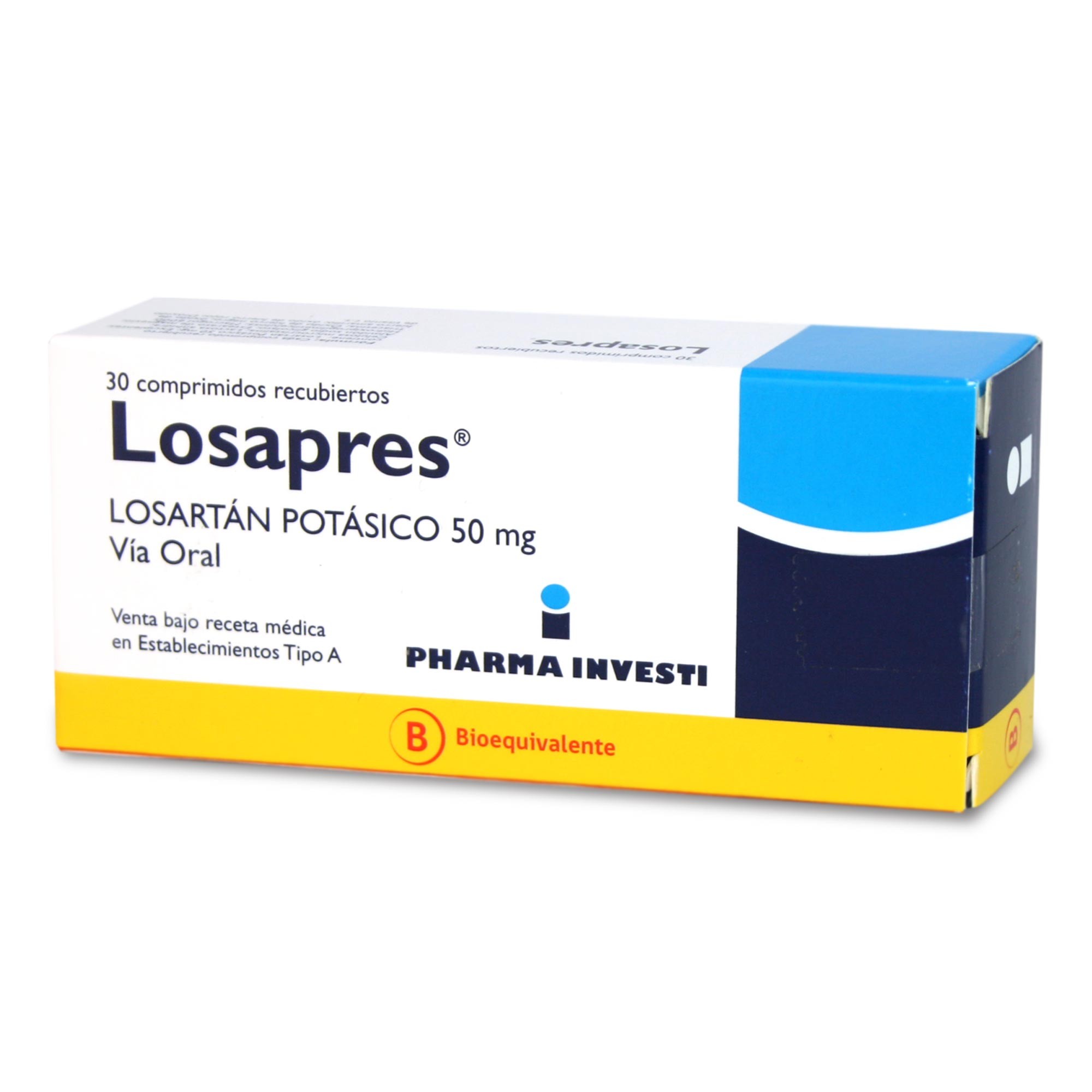 LOSAPRES 50 COMPRIMIDOS RECUBIERTOS 50 mg (LOSARTAN POTÁSICO)