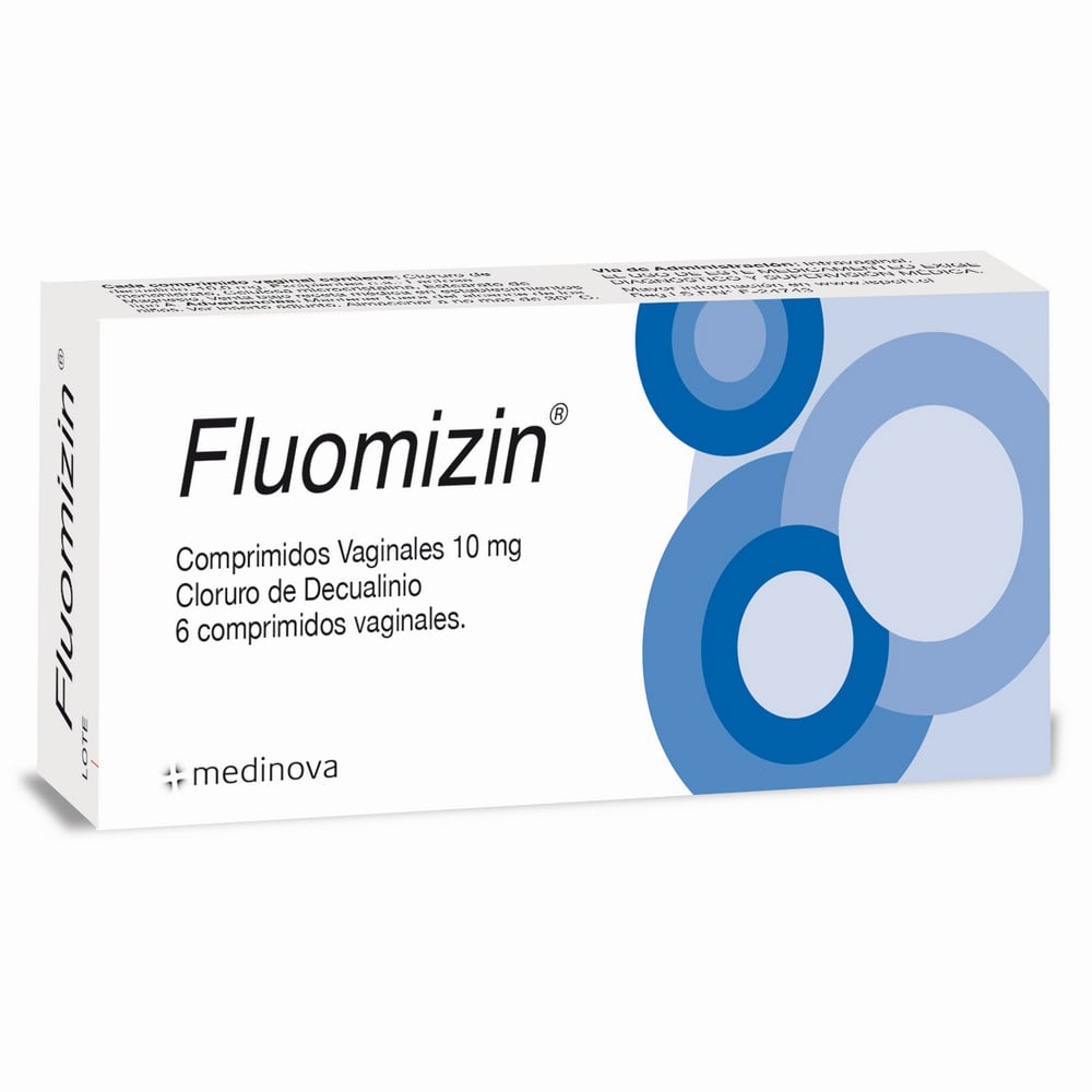FLUOMIZIN COMPRIMIDOS VAGINALES 10 mg (CLORURO DE DECUALINIO)
