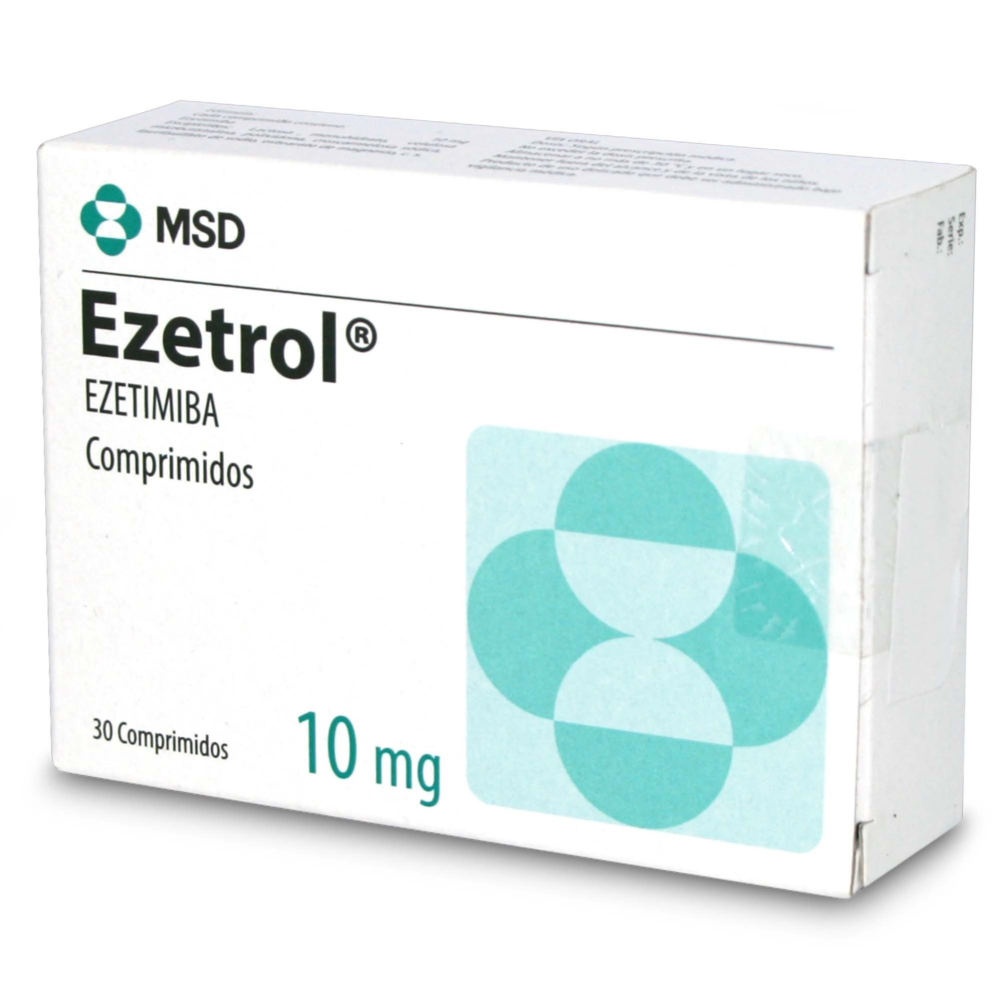 Ezetrol Ezetimiba 10 mg 30 Comprimidos