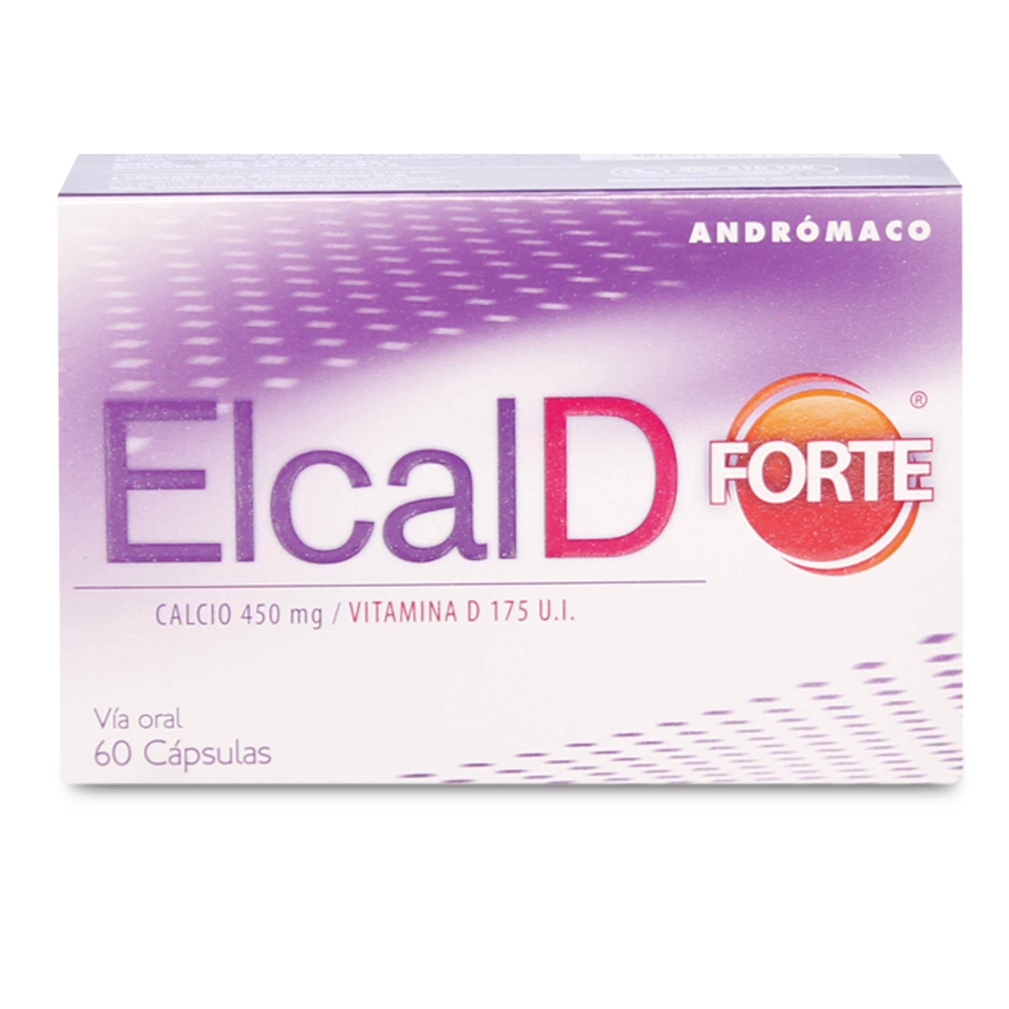 Elcal-D Forte Calcio 450 mg Vitamina D 175 UI 60 Cápsulas
