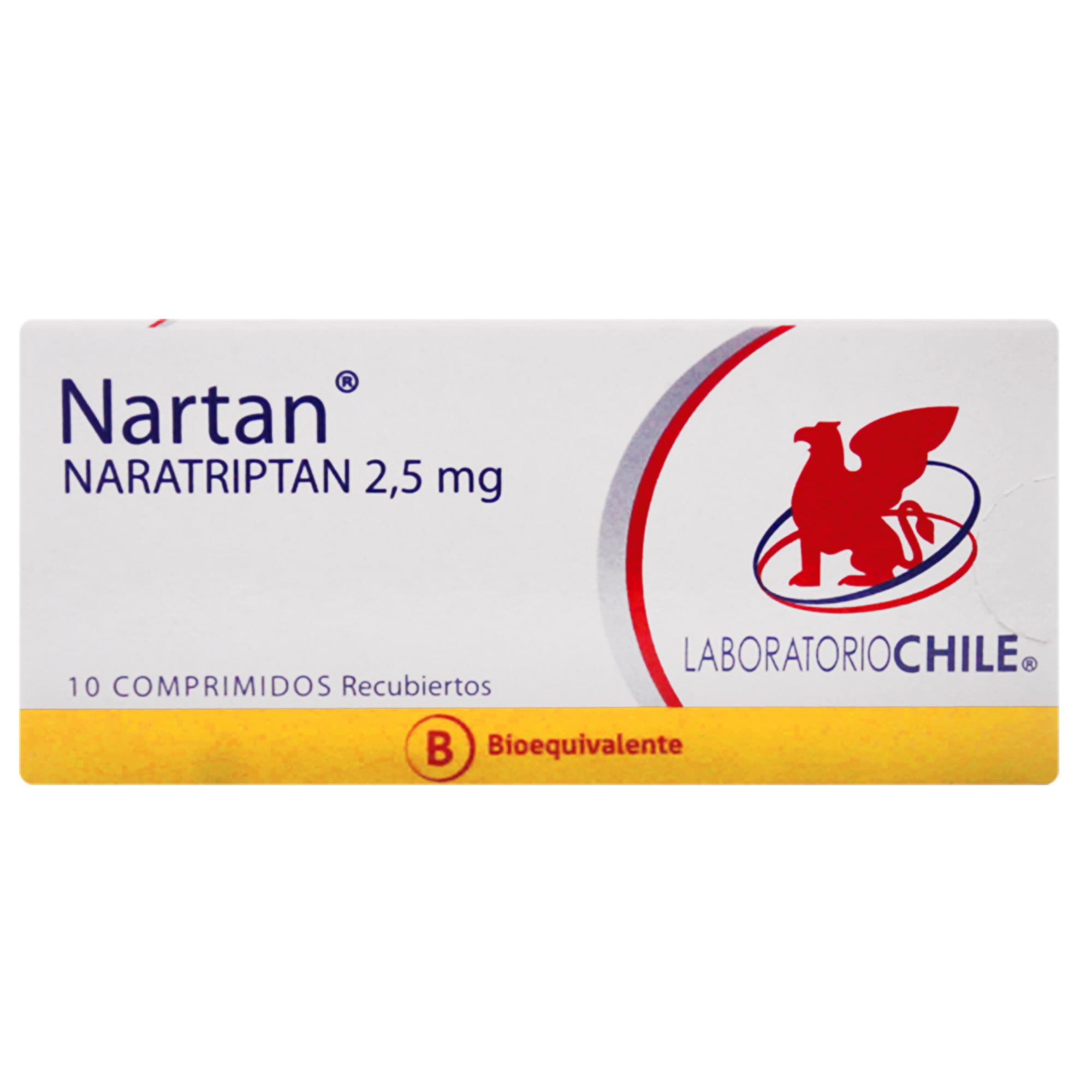 Nartan Naratriptan 2,5 mg 10 Comprimidos Recubiertos